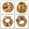 Everflow 1/4" Short Nut for Flare Pipe Fittings; Forged Brass F41FS-14 - alternate 4
